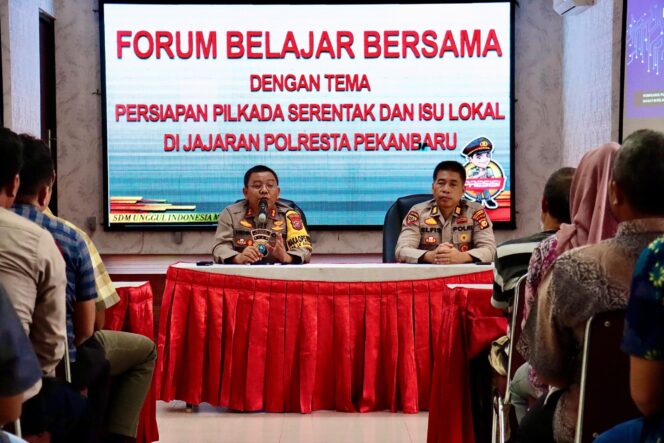 
					Polresta Pekanbaru Laksanakan Forum Belajar Bersama Program Beyond Trust Presisi TW III Tahun 2024