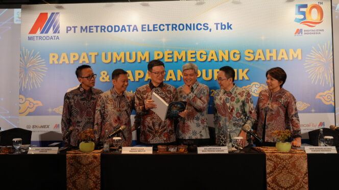
					MTDL Bagikan Dividen Tahun Buku 2024 Rp 294,6 Miliar, naik 14,3% Tahun Ini Incar Pasar Cybersecurity, Hybrid IT Infrastructure dan Data & AI