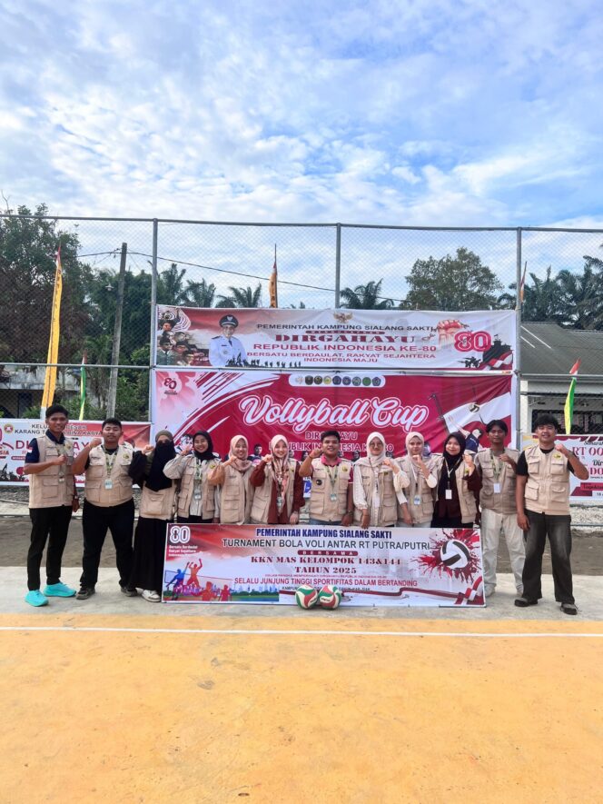 
					KKN MAS 2025 Kelompok 143 Dan 144 Gelar Turnamen Voli Putra-Putri Antar RT: Ukir Prestasi Kemerdekaan di Kampung Sialang Sakti
