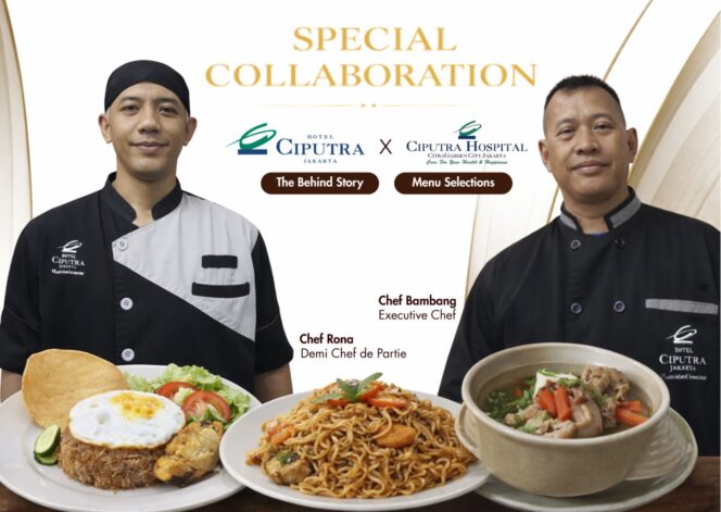 
					Kolaborasi dengan Ciputra Hospital, Executive Chef Hotel Ciputra Jakarta Hadirkan Kreasi Menu Lokal Hingga Internasional untuk Pasien